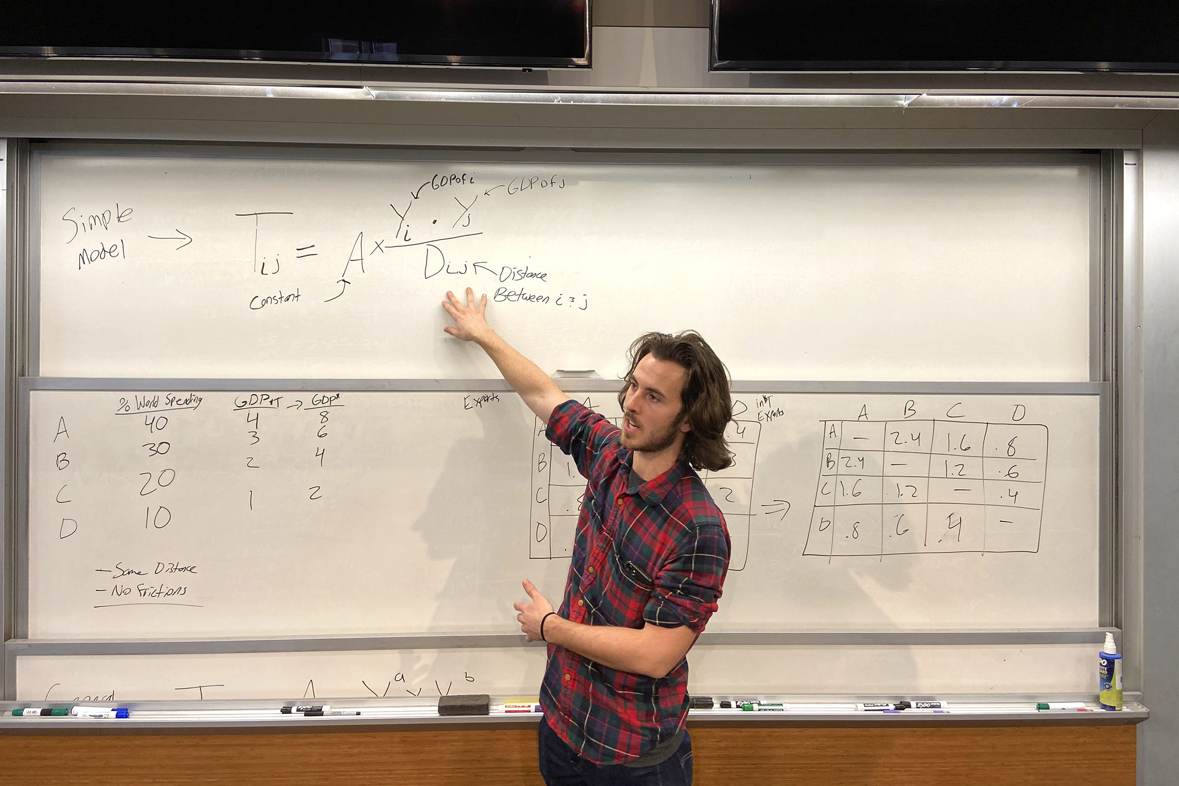Cal Poly alumnus and researcher Jack Keefer teaching a class