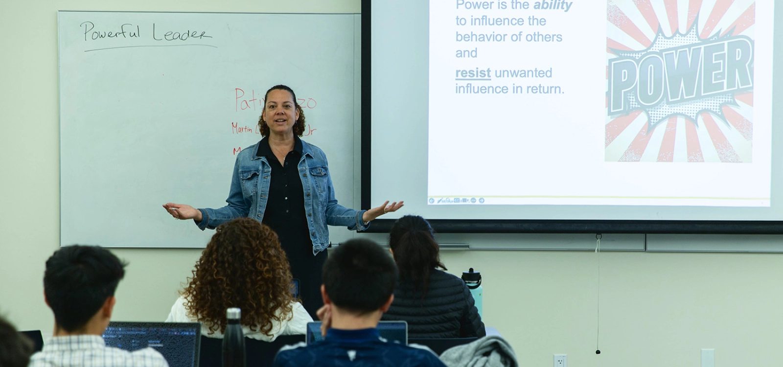 Erica A. Stewart teaches a class